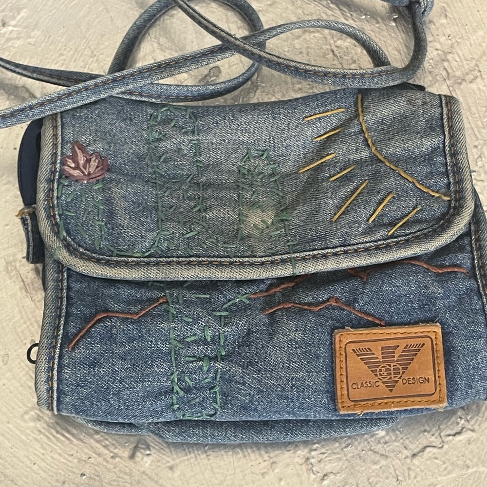 Denim Crossbody Bag